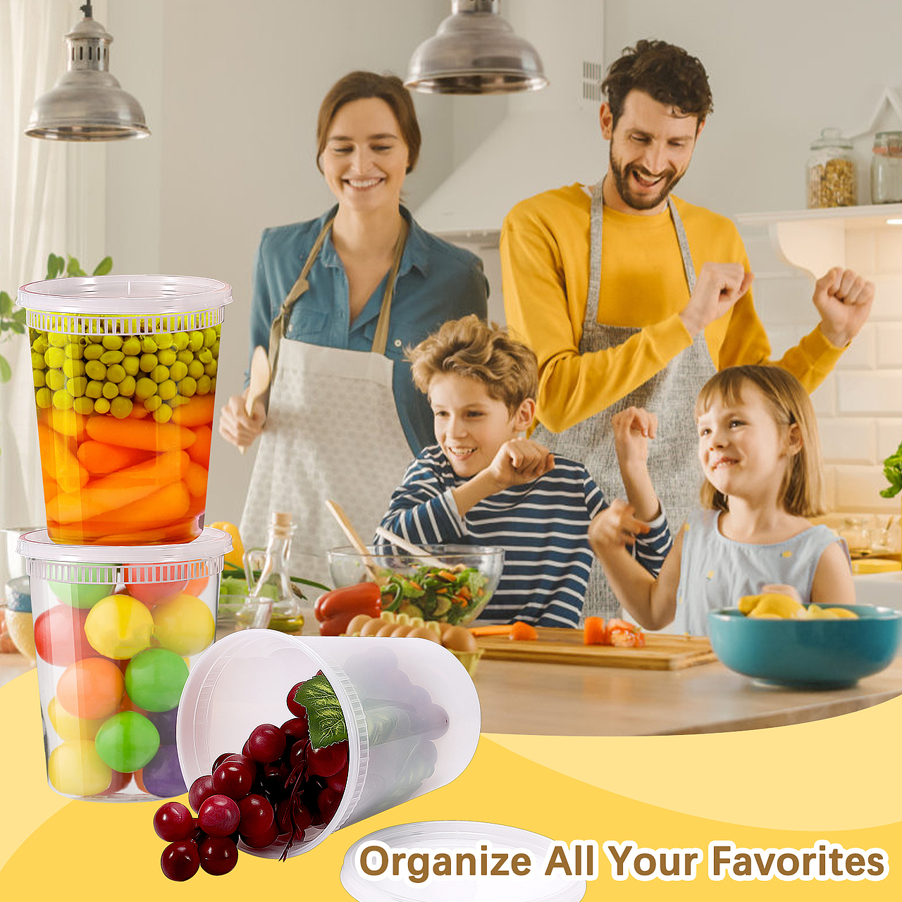 24个32oz带盖熟食食品储存容器 主图+A+