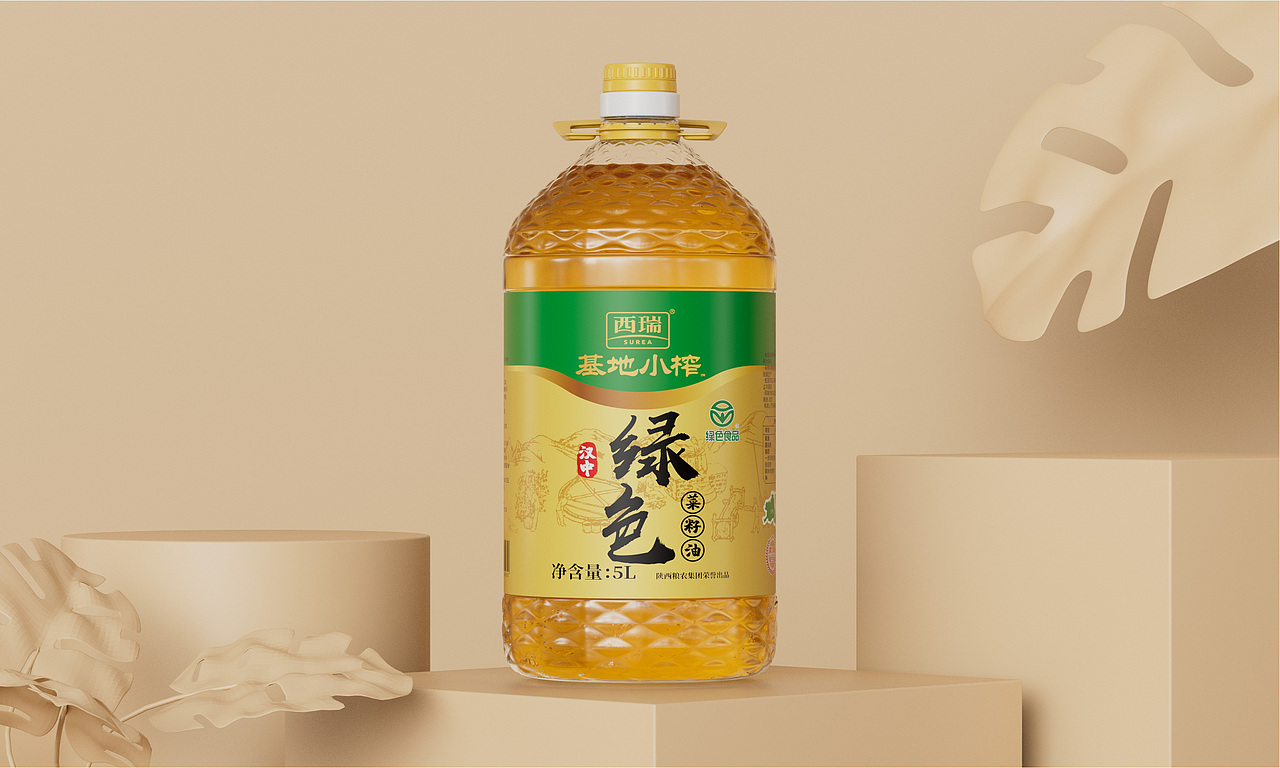 绿色基地小榨浓香菜籽油