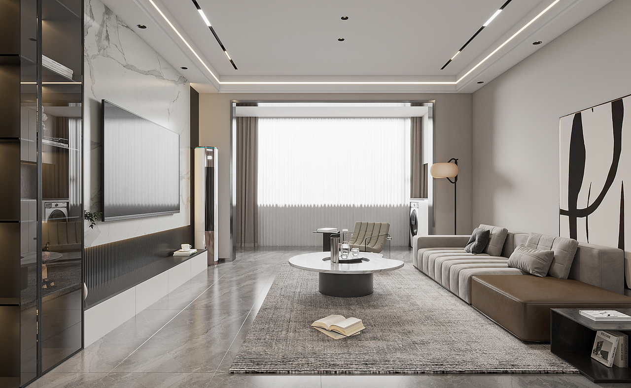 现代简约客餐厅-择木创建静静