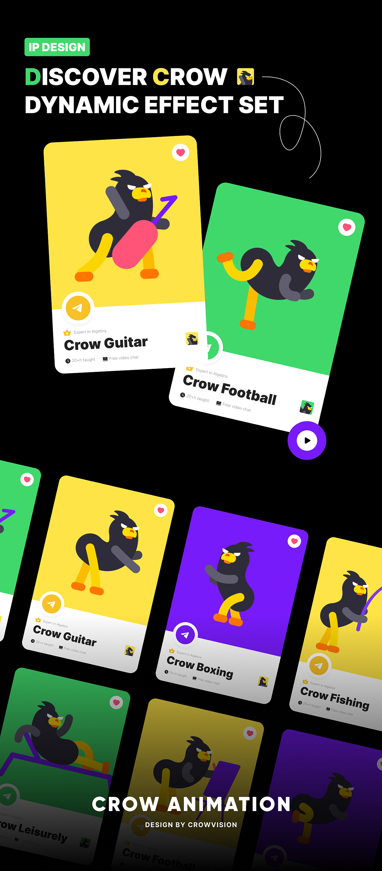 Crow Animation-乌鸦IP（图ZMzE0NzEwMDEy） - 动效设计 - 站酷设计师乌鸦CrowVision原创素材 - 站酷ZCOOL