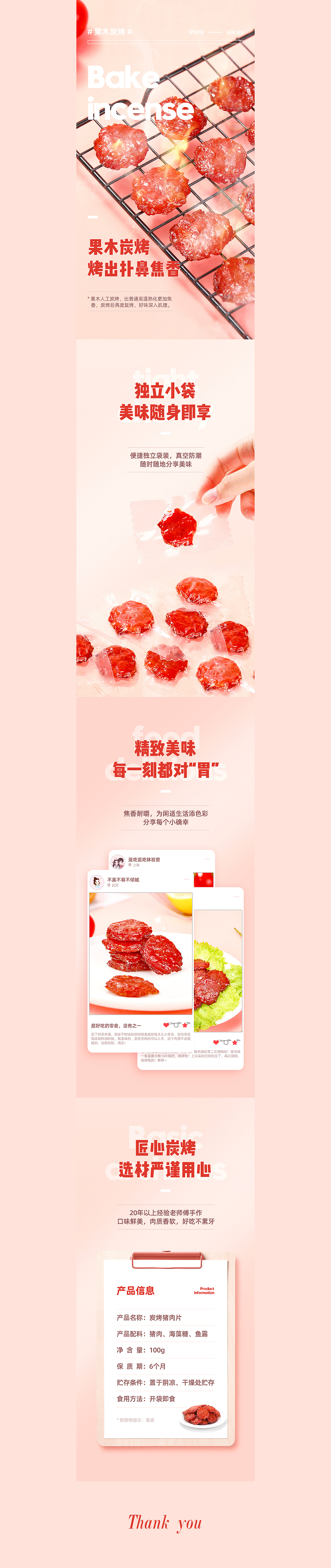 炭烤猪肉片-食品详情页