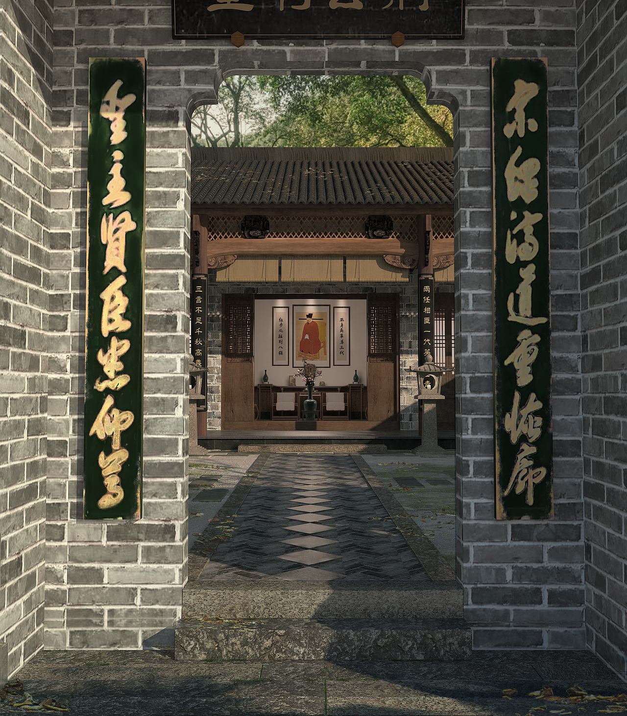 《王安石书堂》、《叶真人馆》文化空间还原及展示设计(图ZMzMwMzA0NzU2) - 其他空间 - 站酷设计师舜与设计原创素材 - 站酷ZCOOL