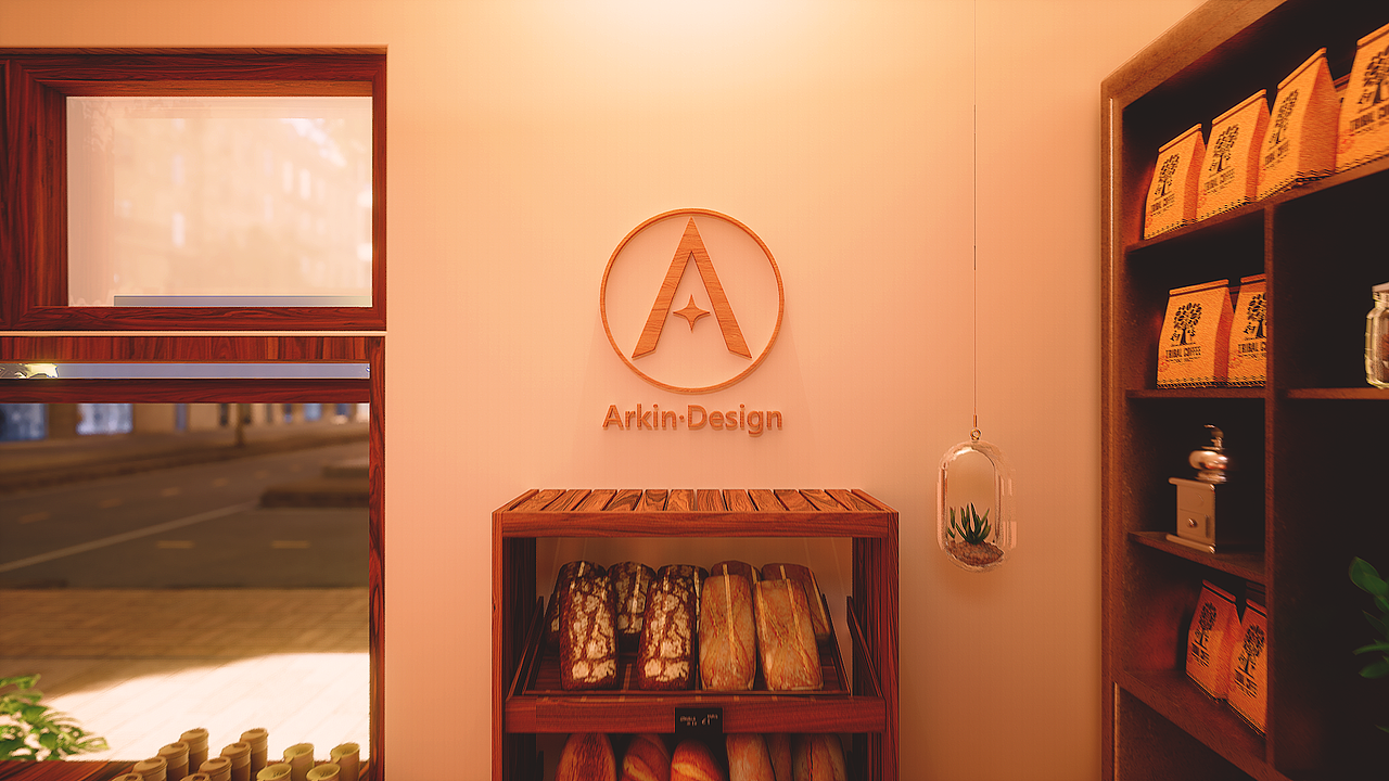 《时光咖啡店》UE5+Blender_Arkin