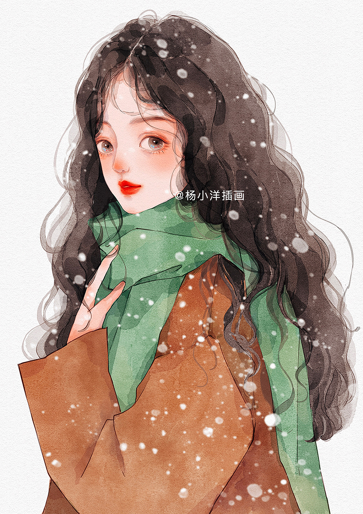 笔下女孩子（图ZMzUxNDMzNjEy） - 艺术插画 - 站酷设计师杨小洋插画原创素材 - 站酷ZCOOL