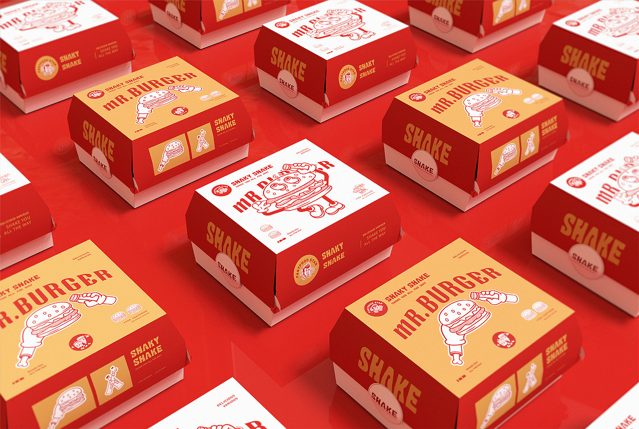 SHAKY SHAKE 美式汉堡快餐品牌全案设计