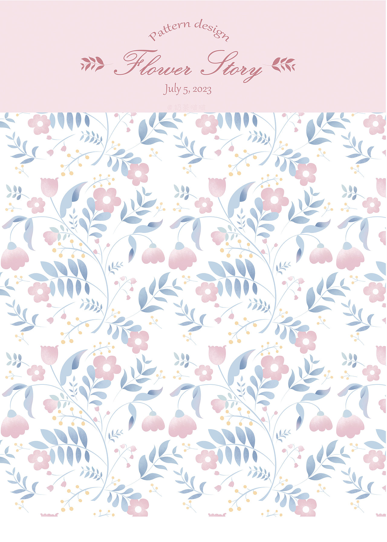 原创图案设计|秘密花园