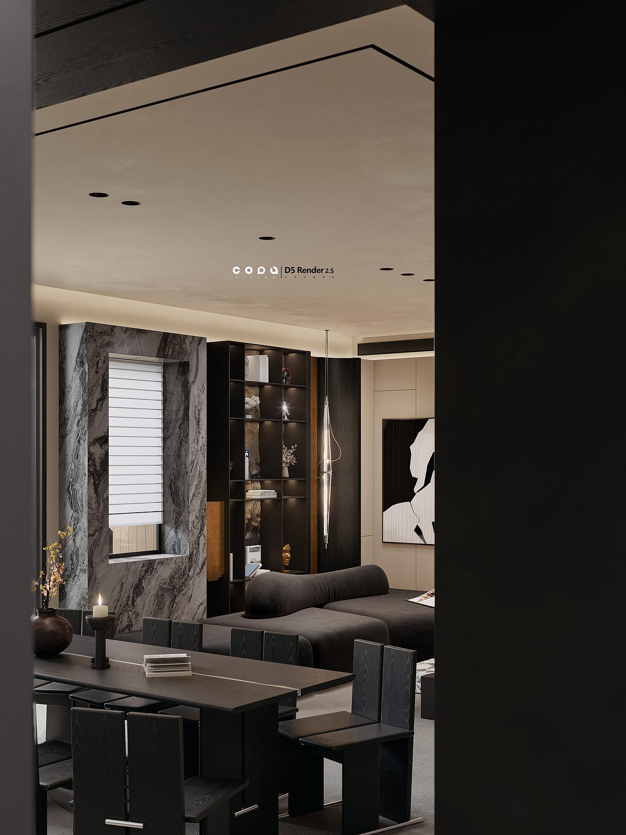 D5渲染器暗黑系视觉表现|壹木空间 靠背视觉联合出品（图ZMzU0MDU3MjYw） - 家装设计 - 站酷设计师靠背高端视觉表现原创素材 - 站酷ZCOOL