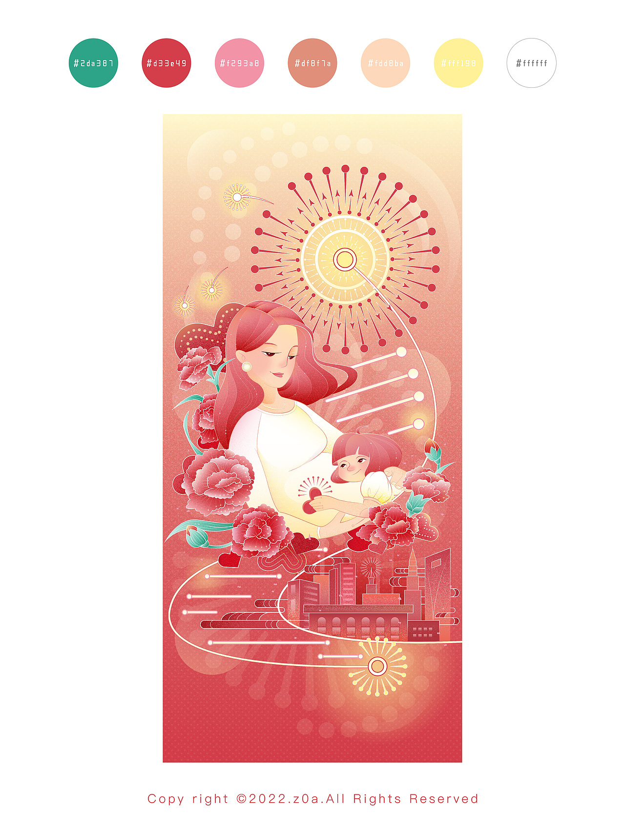 【z0a】运营插画·现代节日系列·5～7月合集（图ZMzIzNjc3OTY4） - 创作习作 - 站酷设计师z0a_原创素材 - 站酷ZCOOL