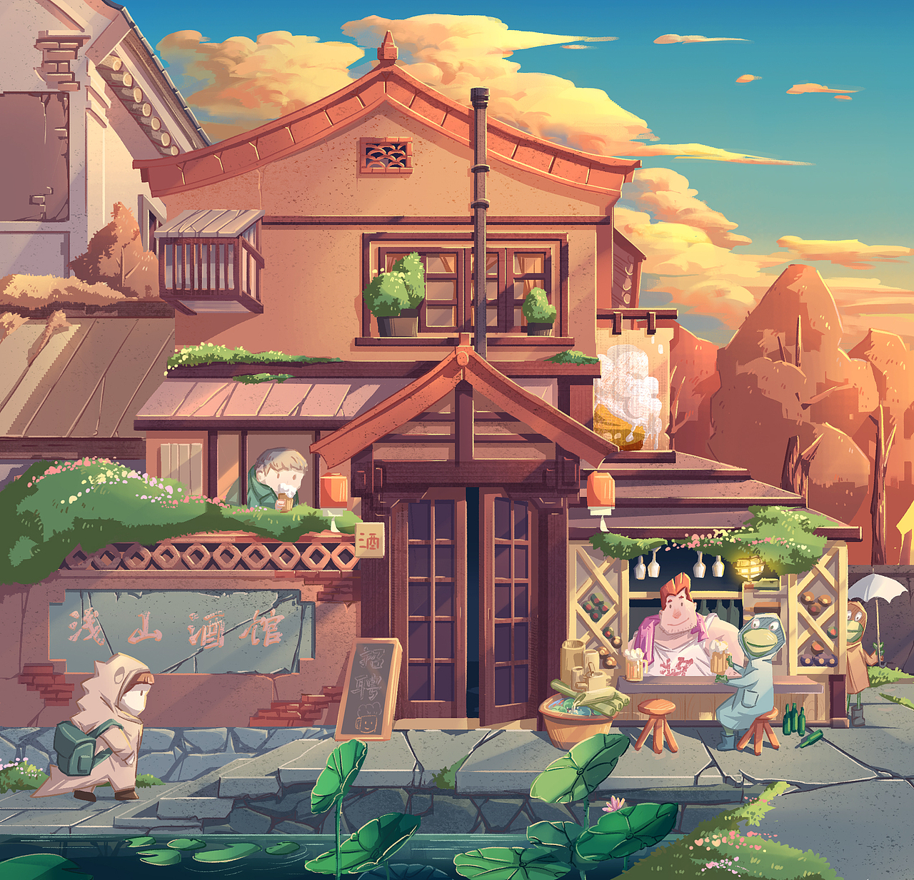 等候一半西云（图ZMzIyNzUyODY0） - 商业插画 - 站酷设计师天机波路原创素材 - 站酷ZCOOL