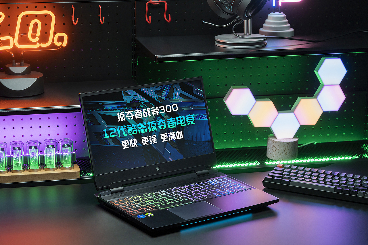 ACER游戏笔记本电脑拍摄