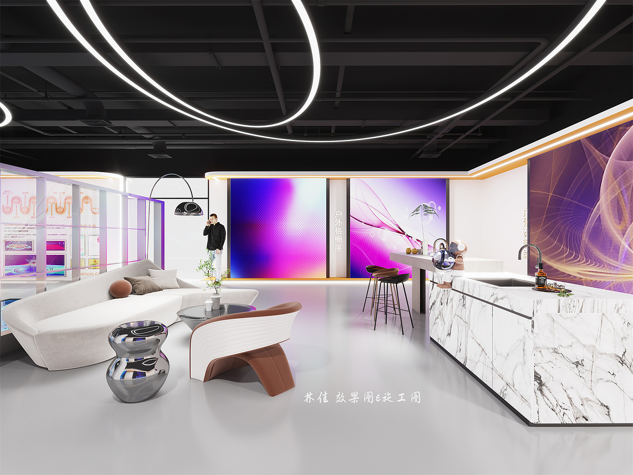 LED显示屏展厅设计（图ZMzUxMDI3MDk2） - 商业空间设计 - 站酷设计师星夜燕子原创素材 - 站酷ZCOOL