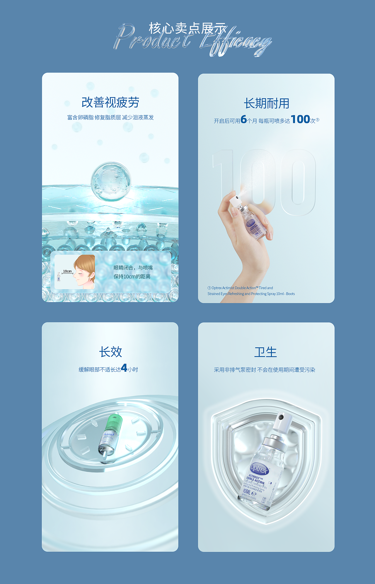 电商视觉升级/Optrex爱滴氏润眼抗视疲劳喷雾10ml