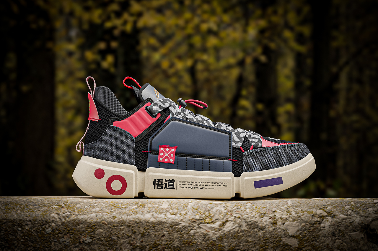 我用blender不用一张材质贴图做了一双李宁悟道（图ZMzA2NTIzOTU2） - 产品 - 站酷设计师MSkins原创素材 - 站酷ZCOOL