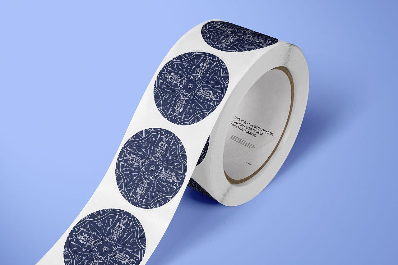 与苗族蜡染元素结合的不干胶1