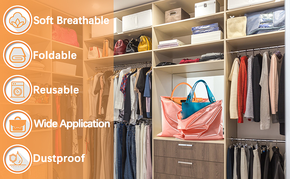 6个一套丝绸袋防尘罩亚马逊主图A+