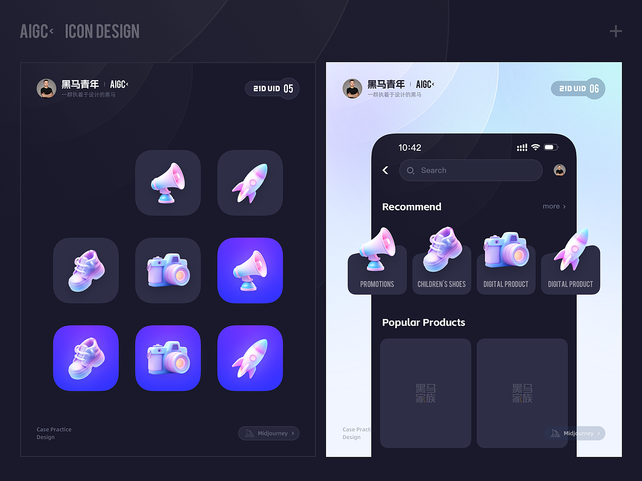 2023 UIUX&AIGC DESIGN（图ZMzYwMTA3OTg0） - APP界面 - 站酷设计师黑马青年原创素材 - 站酷ZCOOL