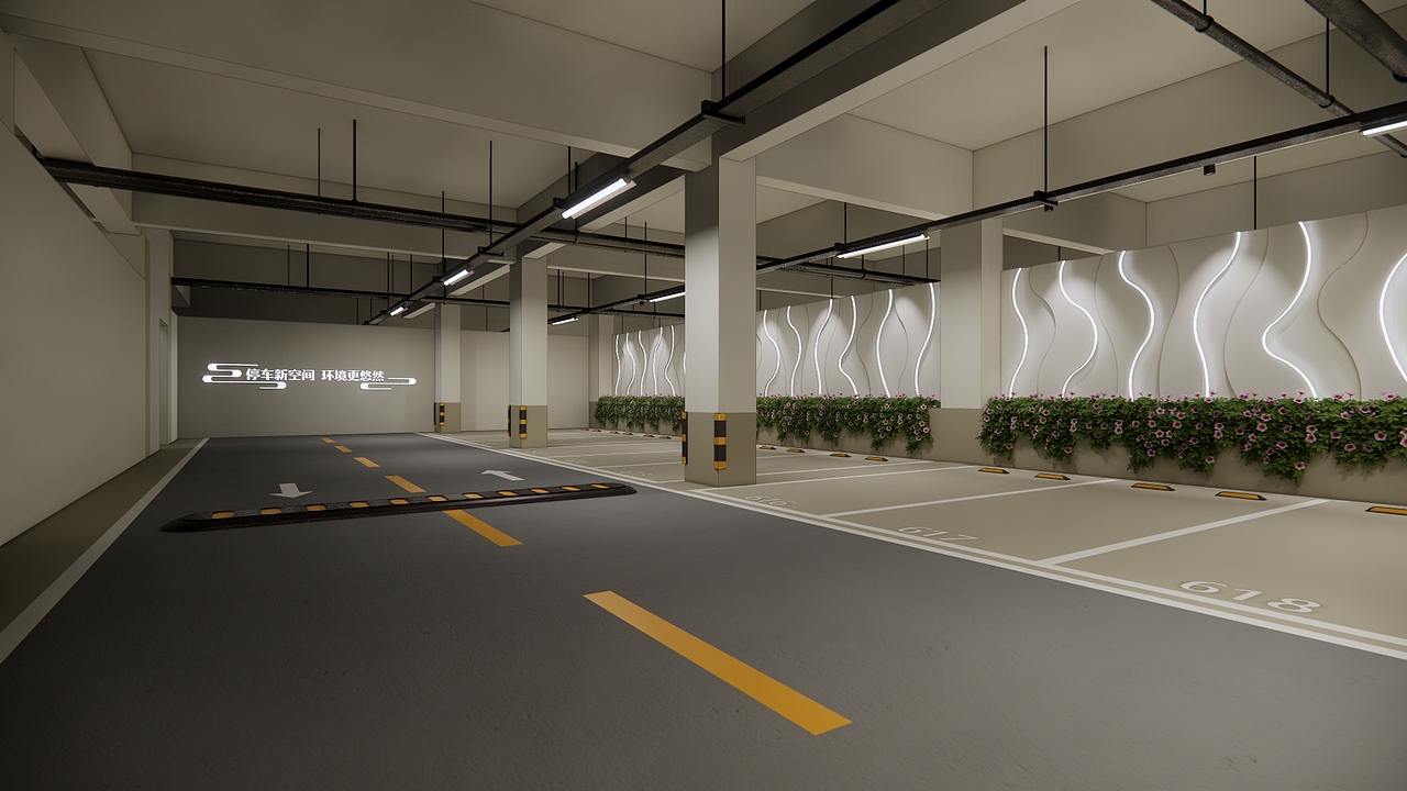 楼盘 看房通道 车库通道 美陈 氛围 设计