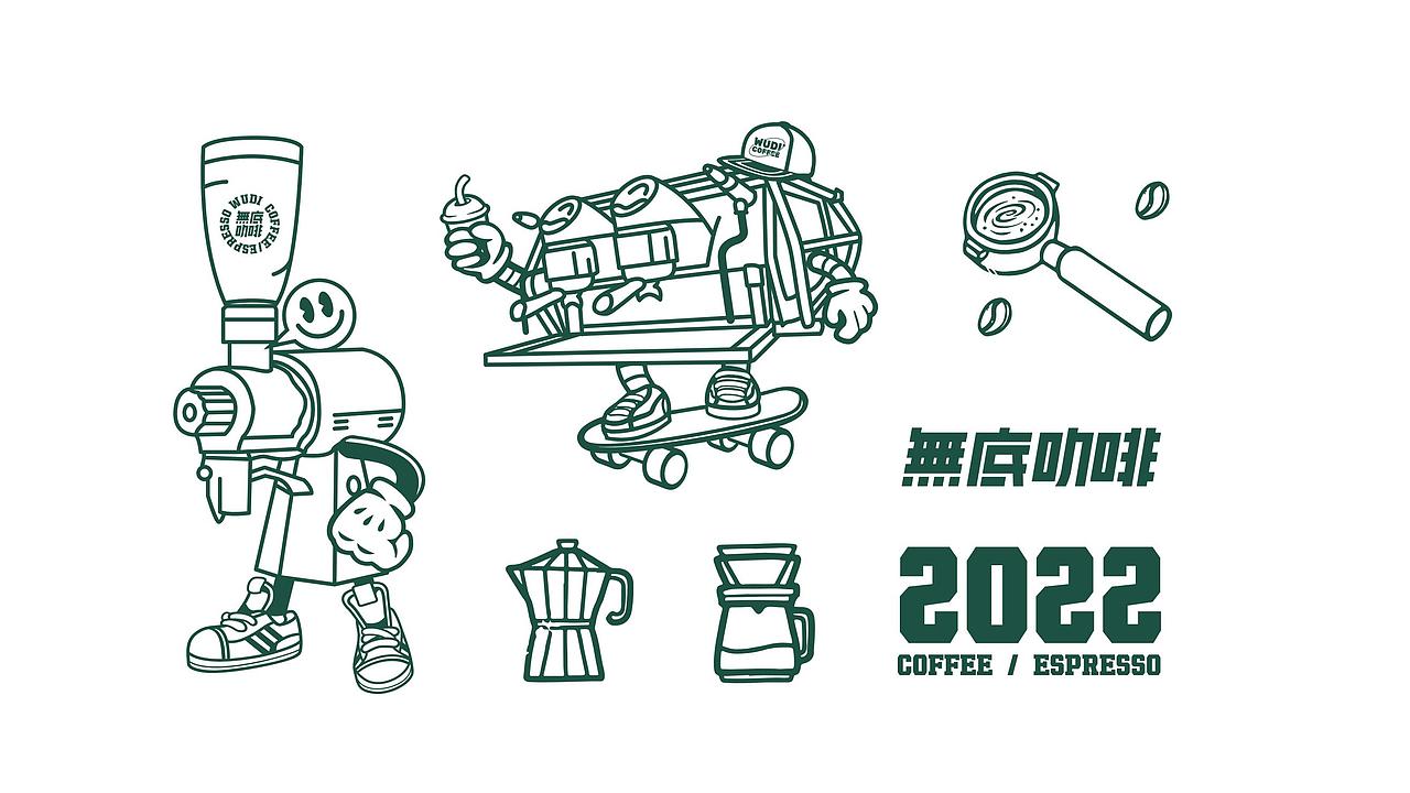 无底咖啡品牌VI设计及周边延展
