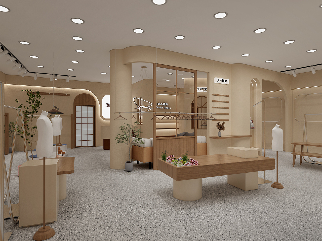 韩式服装店（图ZMzA2NzcwNzA0） - 商业空间设计 - 站酷设计师rvesin原创素材 - 站酷ZCOOL