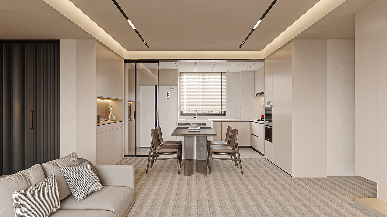 现代客餐厅卧室