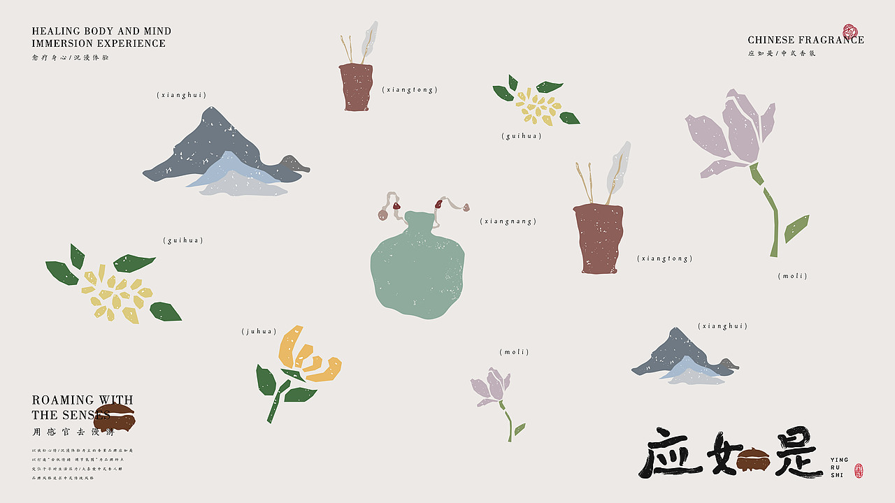 “料我见青山应如是”应如是中式香氛品牌设计