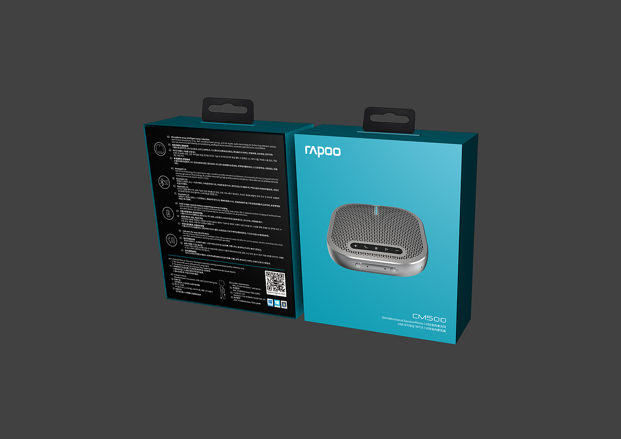 Rapoo麦可风/摄像头/音响 包装设计