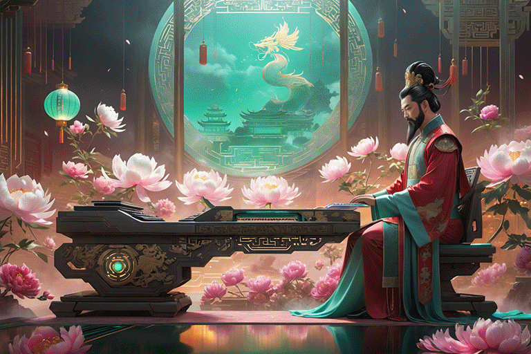 朝元群仙 赛博集结（图ZMzU4NTE3NjIw） - AI作品 - 站酷设计师鲨鱼丹原创素材 - 站酷ZCOOL