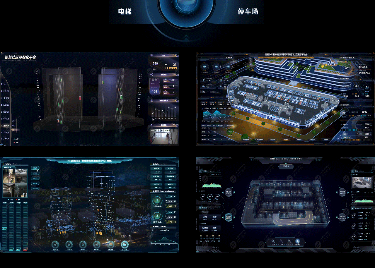 智慧园区楼宇合集：图扑数字孪生管控系统（图ZMzQ3ODM5ODc2） - 场景 - 站酷设计师图扑软件Hightopo原创素材 - 站酷ZCOOL