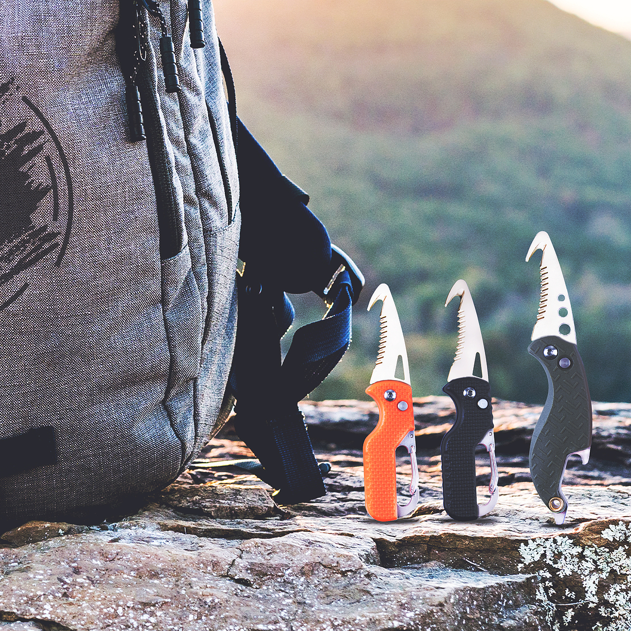 亚马逊图片精修-钥匙链刀