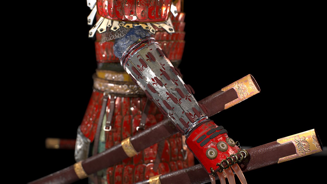 古风女角色甲胄练习