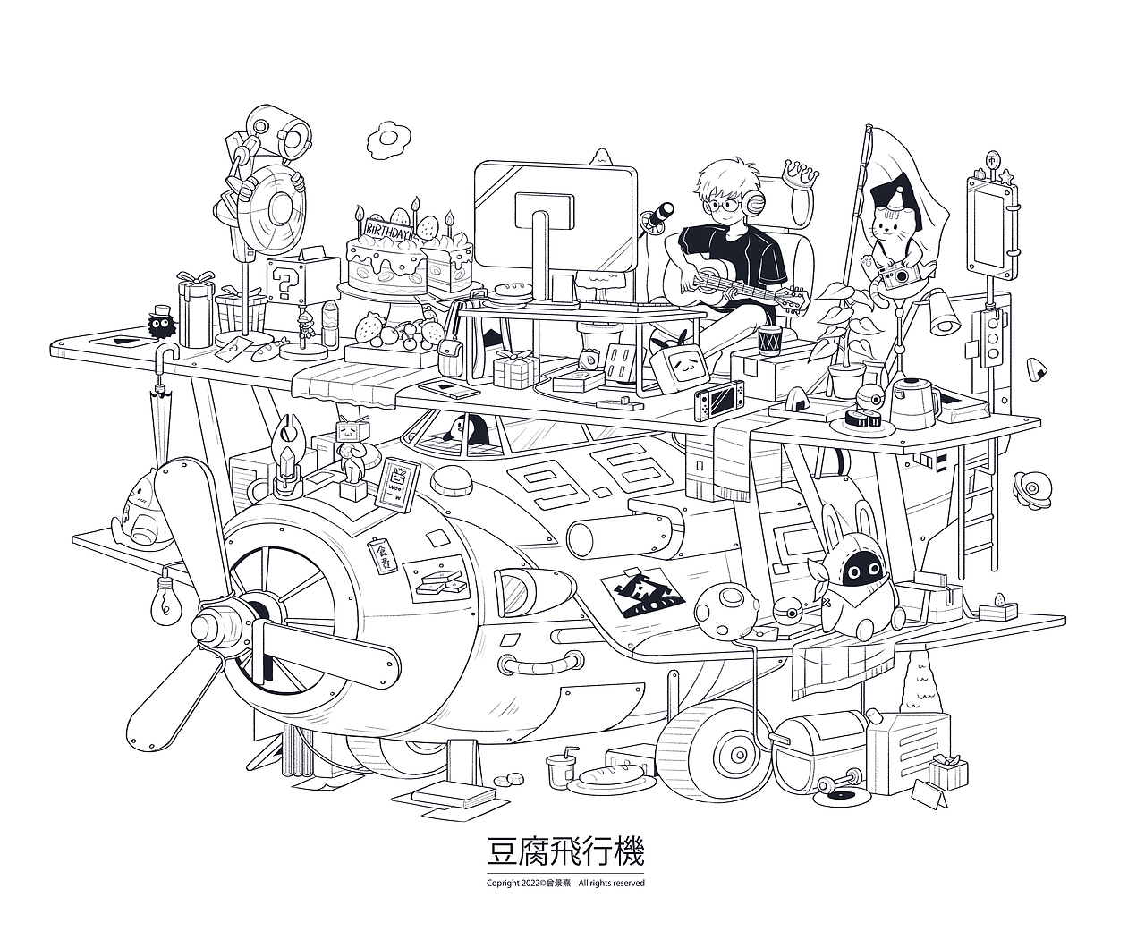 「 微观生活 」插画作品（七）（图ZMzI2NzY4NTQ0） - 创作习作 - 站酷设计师景熹原创素材 - 站酷ZCOOL