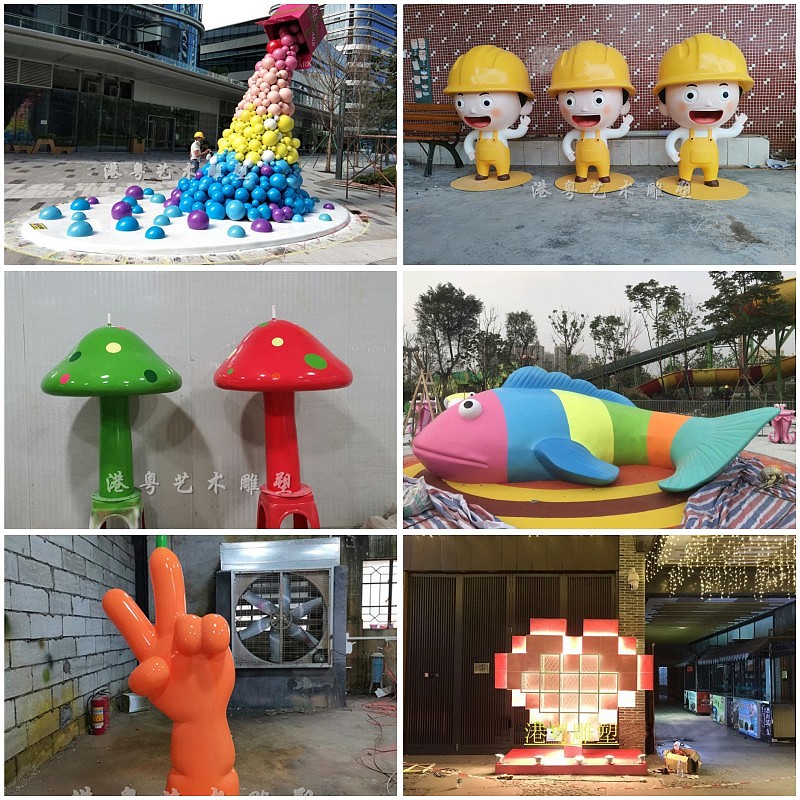 玻璃钢卡通雕塑摆件