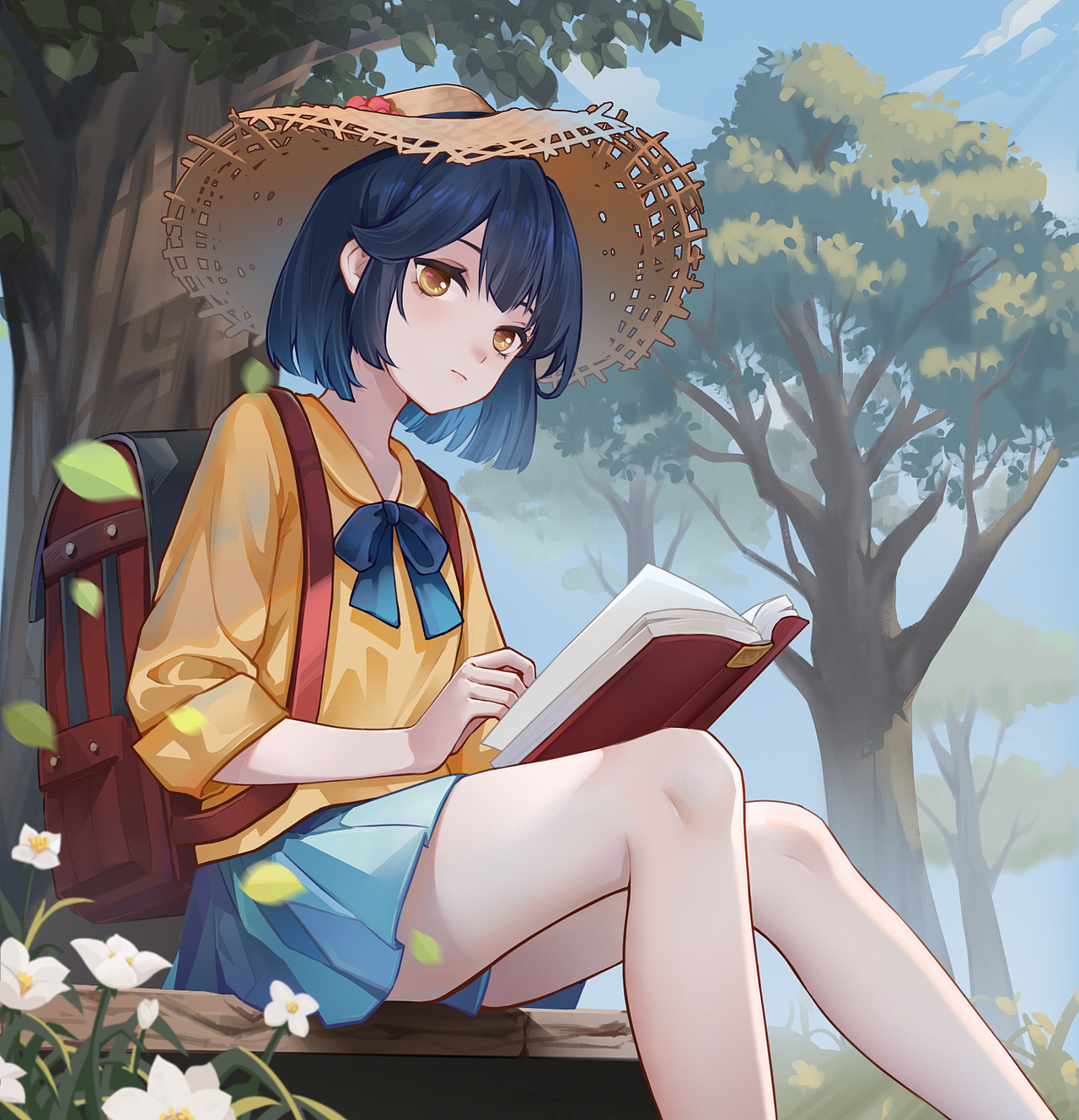 去露营啦~插画绘制