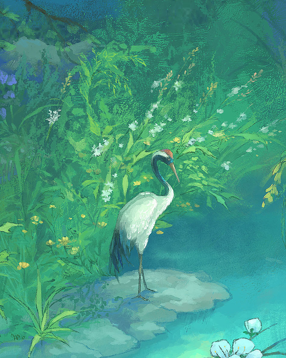 春江花月夜（图ZMzcwNzg4OTQ4） - 创作习作 - 站酷设计师牧之的插画原创素材 - 站酷ZCOOL