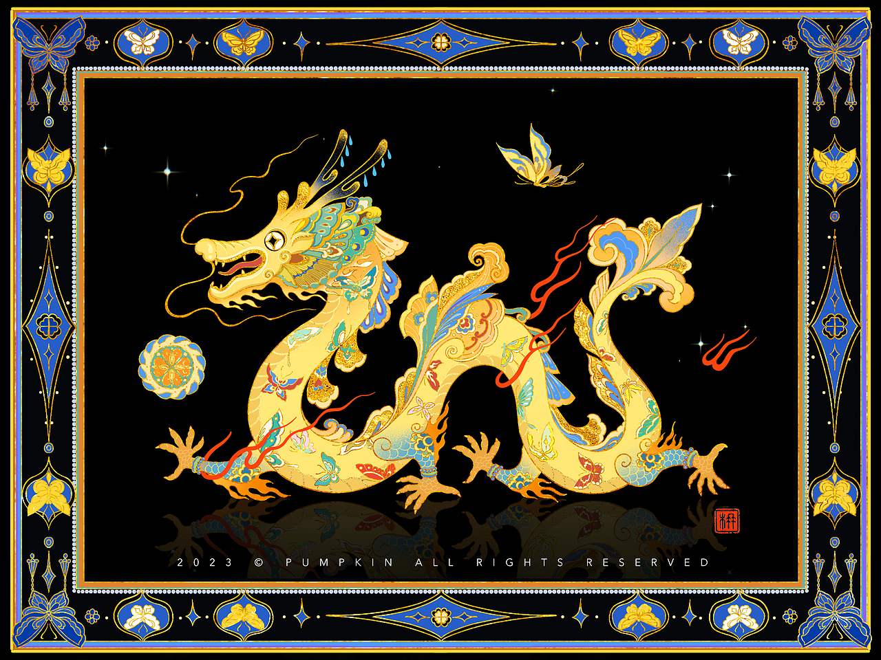 2023·敦煌｜四季复古插画系列合集（图ZMzU5MTU2NjQw） - 艺术插画 - 站酷设计师方楠Pumpkin原创素材 - 站酷ZCOOL