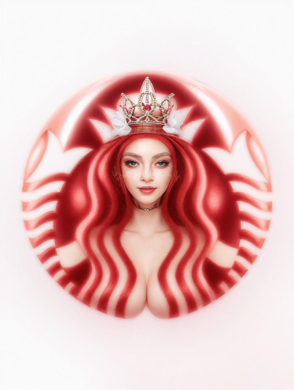 AI超级魔法:星巴克LOGO女神真人形象复活!