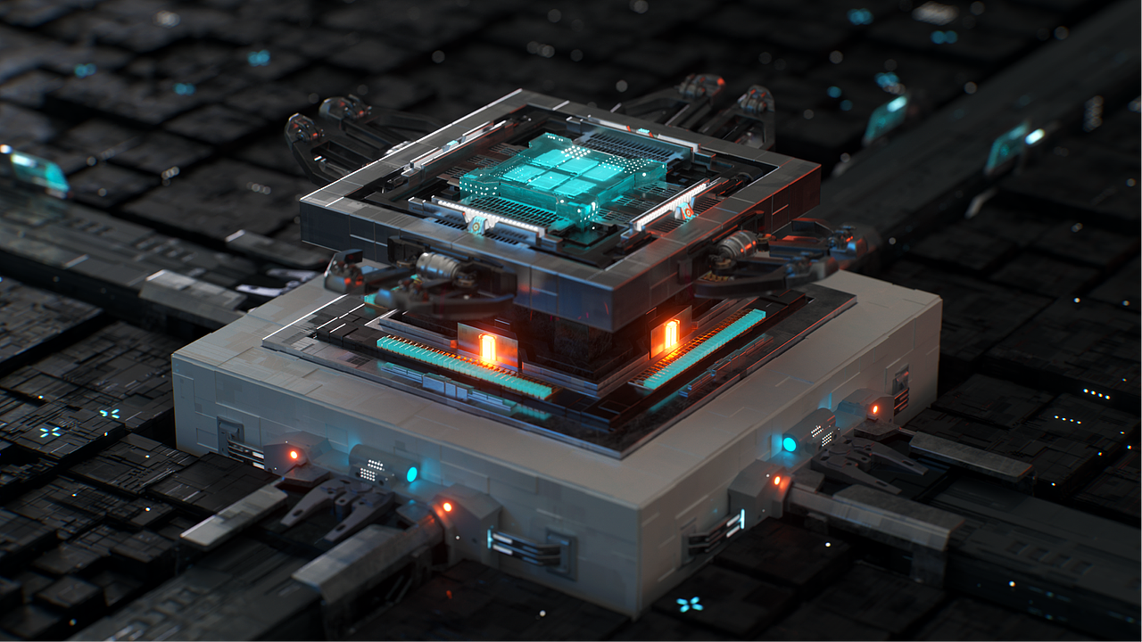 奥诺算力 - 科技芯片3D概念动画设计（图ZMzY2MDE1MjUy） - 动画/影视 - 站酷设计师星恒JZH原创素材 - 站酷ZCOOL