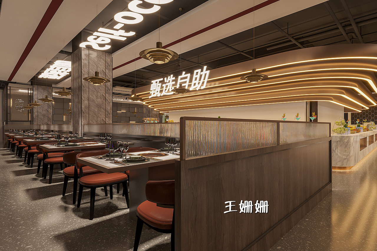 喜小谷海鲜自助餐厅--餐饮空间（图ZMzIwNjIzMjU2） - 酒店餐饮设计 - 站酷设计师姗姗18955113171原创素材 - 站酷ZCOOL