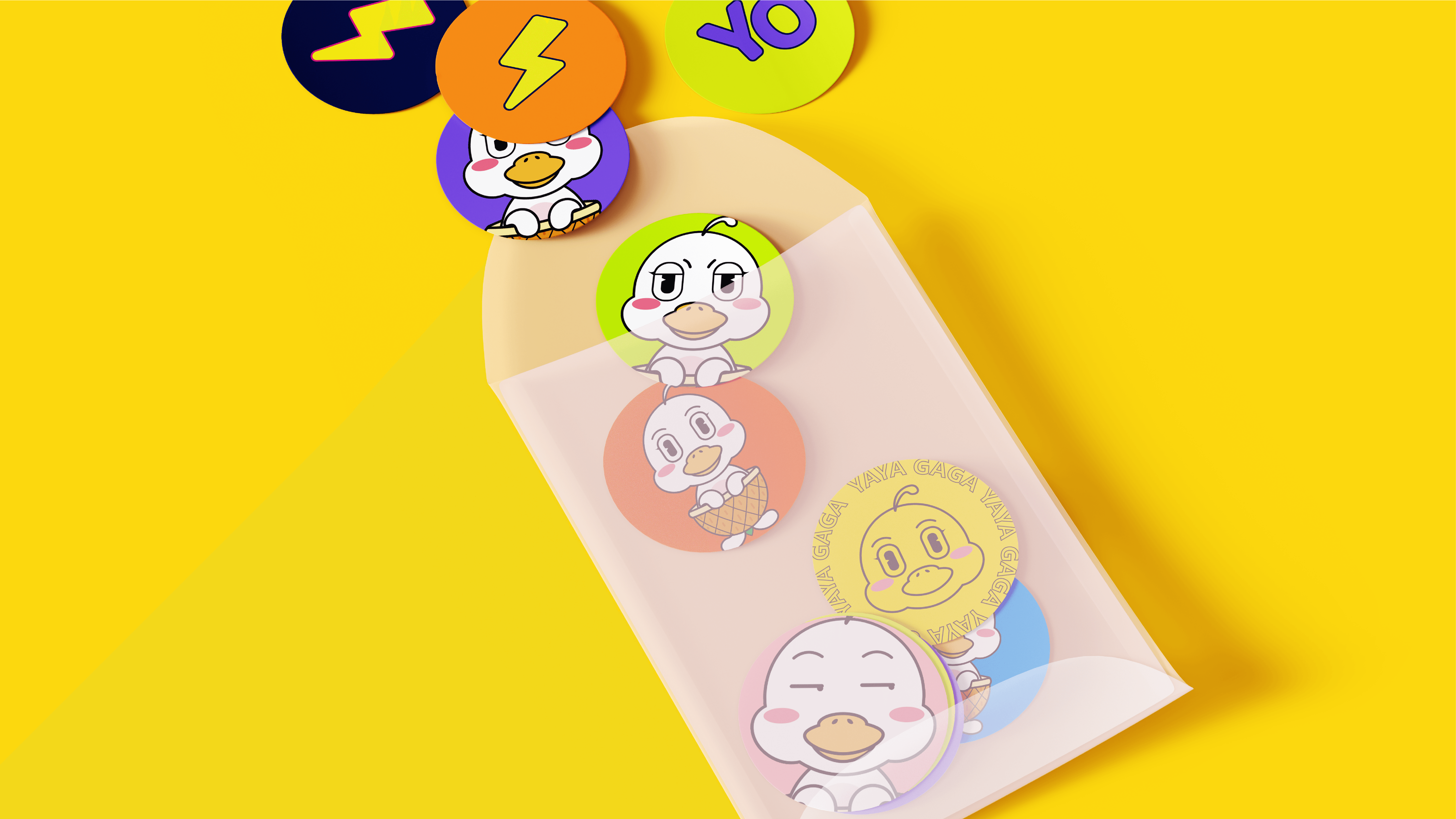 ip设计--菠萝鸭 可爱 萌系