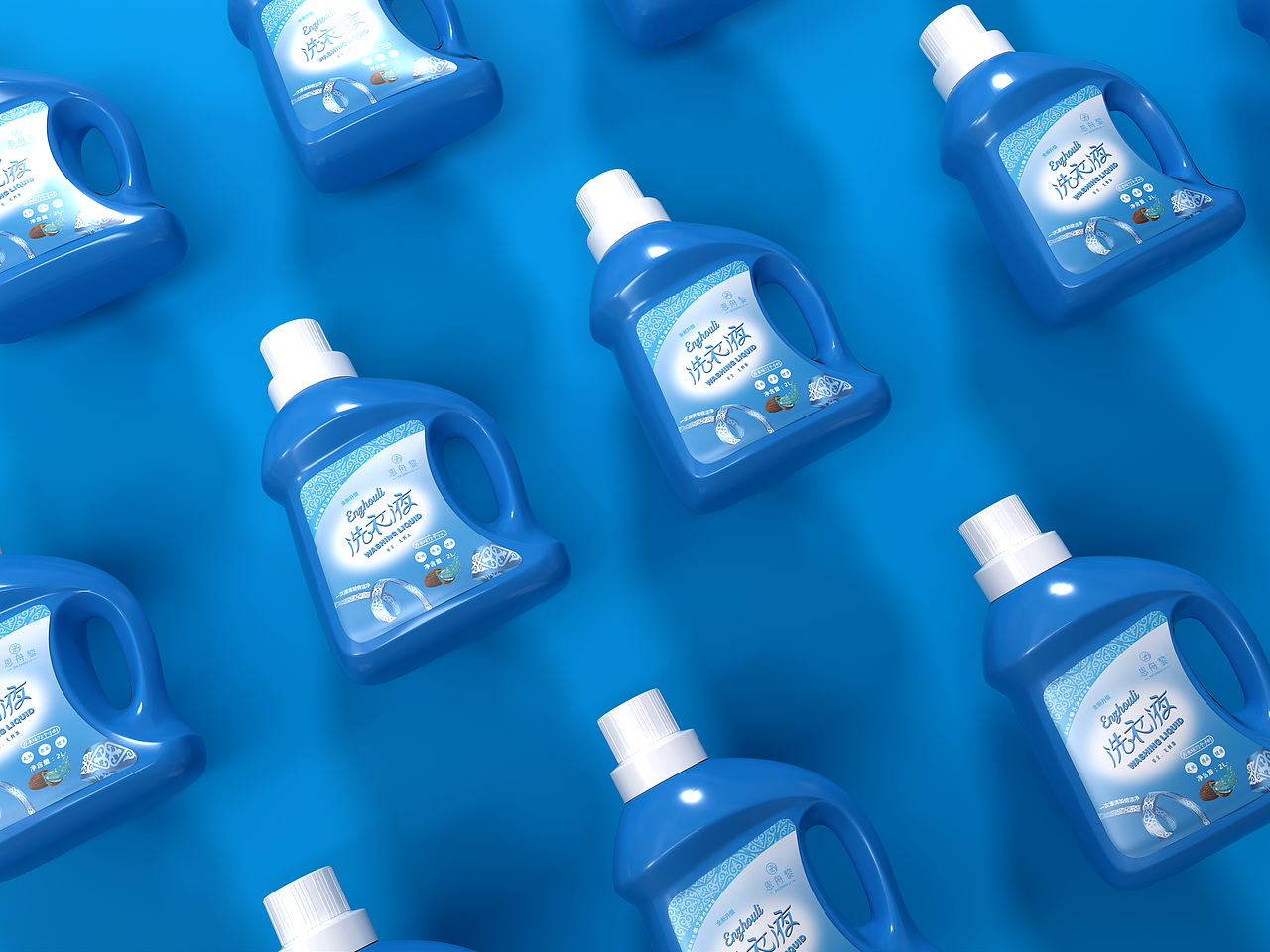 恩舟黎洗衣液包装设计