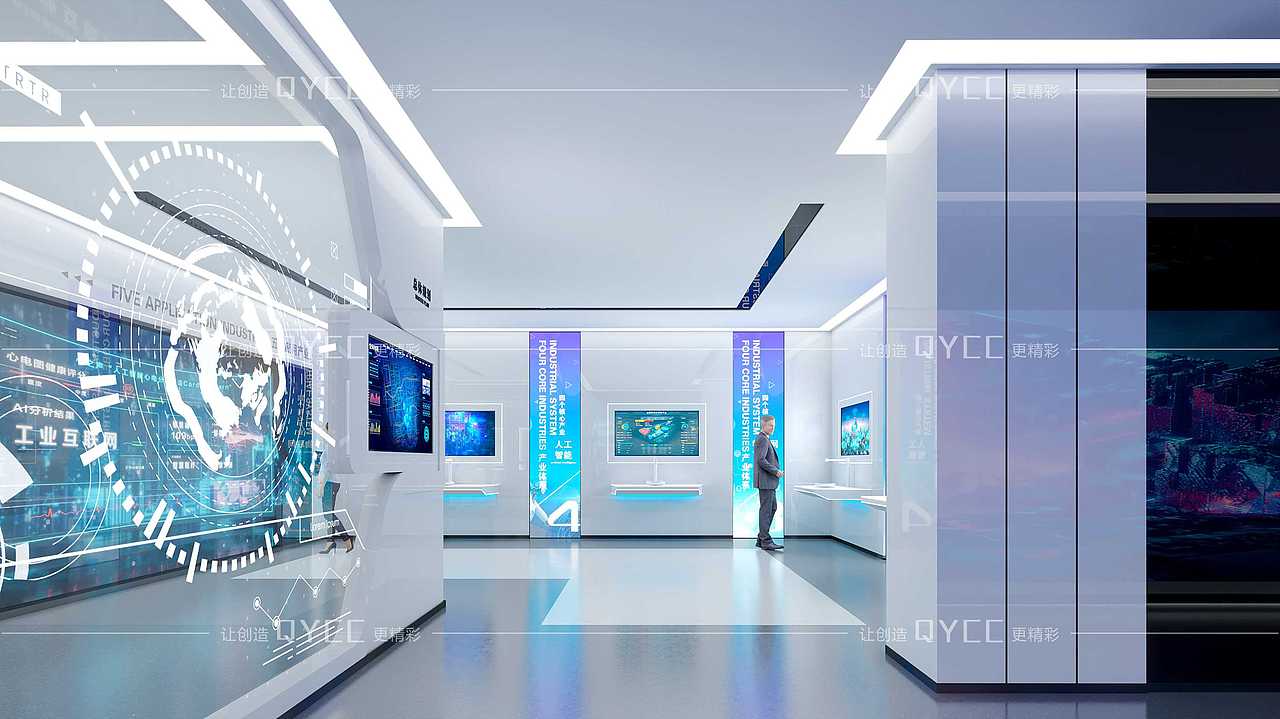 智能智造企业展厅（图ZMzQ2NjMxMjE2） - 展陈设计 - 站酷设计师展厅设计展馆设计原创素材 - 站酷ZCOOL