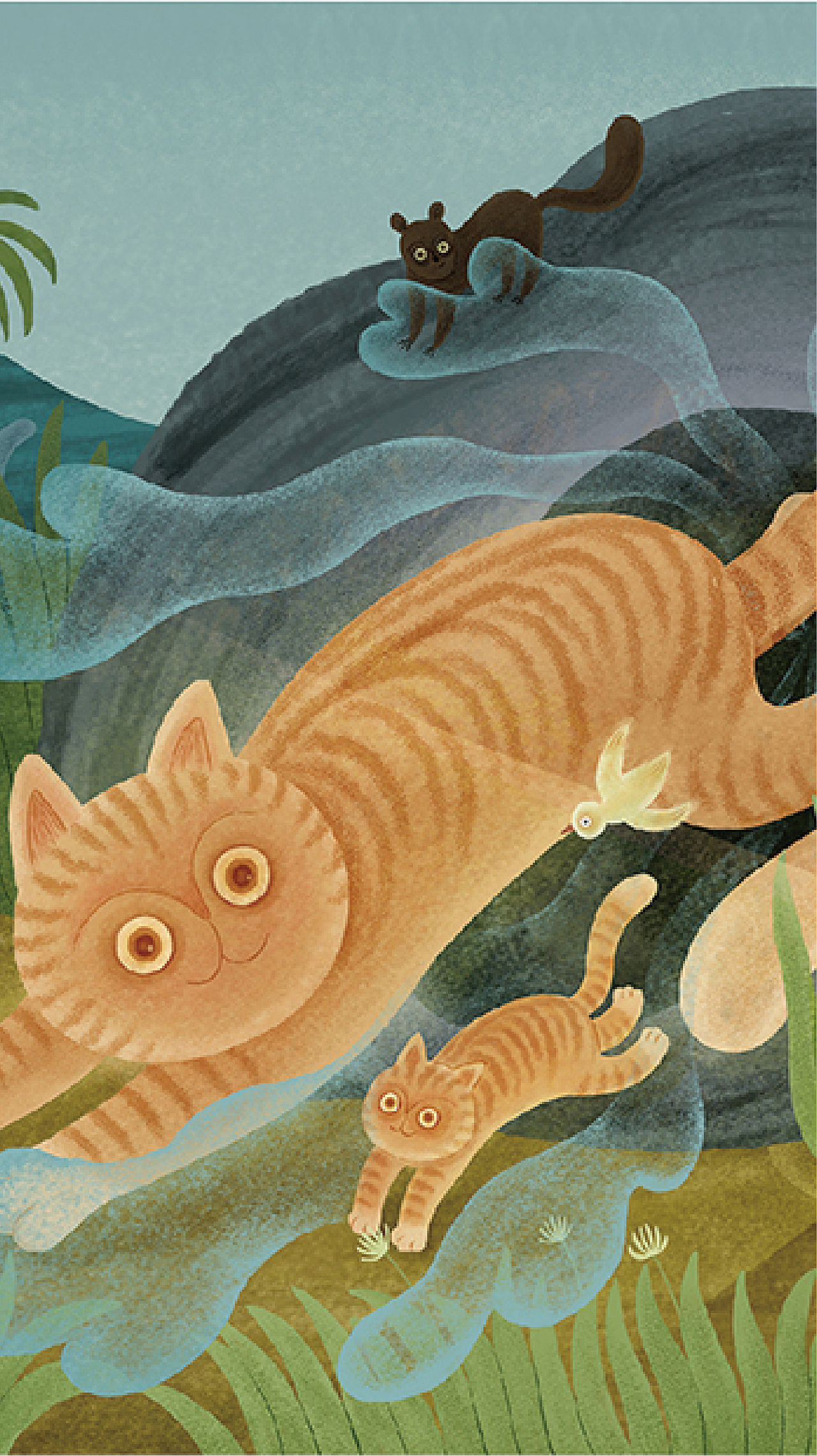 乐划锁屏插画大赏 —— 寻猫记