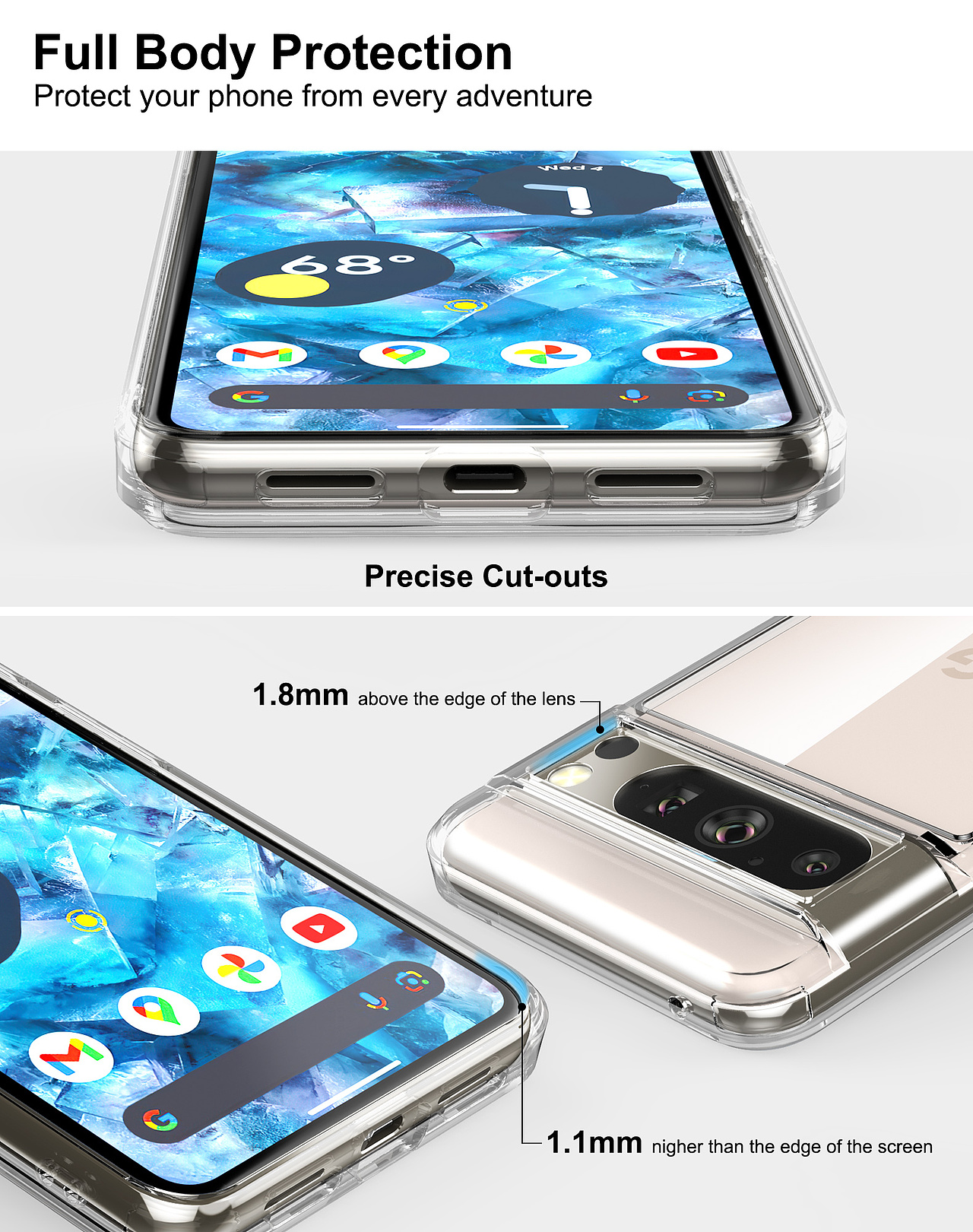 Google 8 系列 支架款透明壳