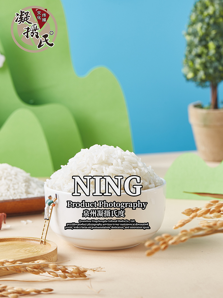 微距大米拍摄丨静物商业摄影丨微景观拍摄