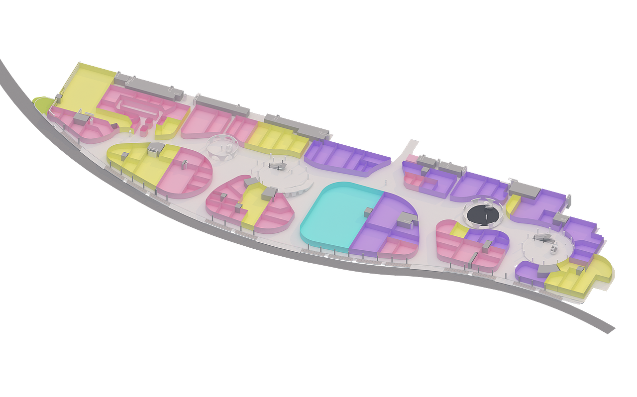 商業(yè)建筑效果圖渲染 / 垂直動線圖 / 爆炸圖（圖ZMzIxMDcxOTI0） - 宣傳物料 - 站酷設(shè)計師encana原創(chuàng)素材 - 站酷ZCOOL