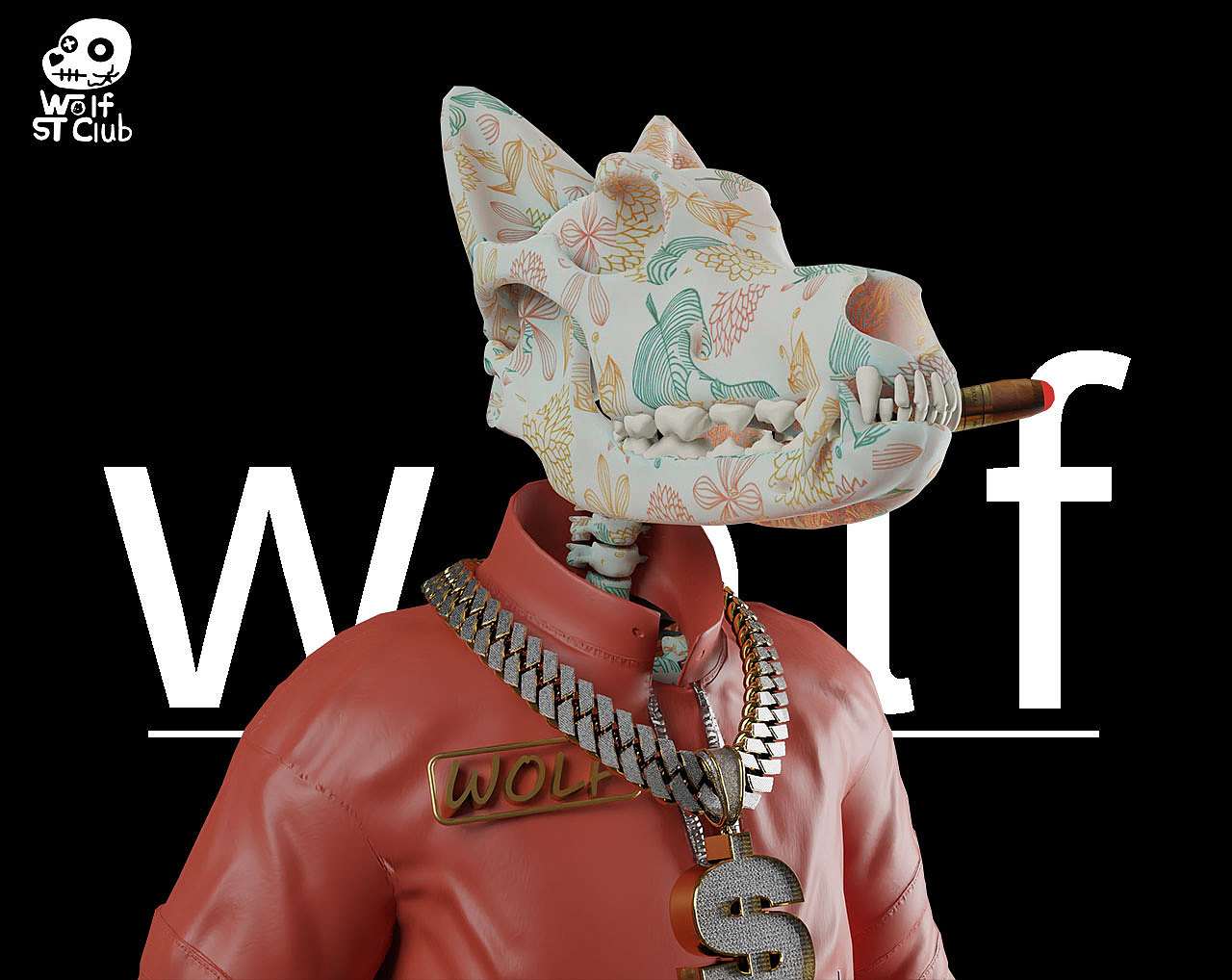 NFT-WOLF ST CLUB 潮狼俱乐部3D潮流头像（图ZMzEzMzUzMDAw） - 人物/生物 - 站酷设计师ElomNicky原创素材 - 站酷ZCOOL