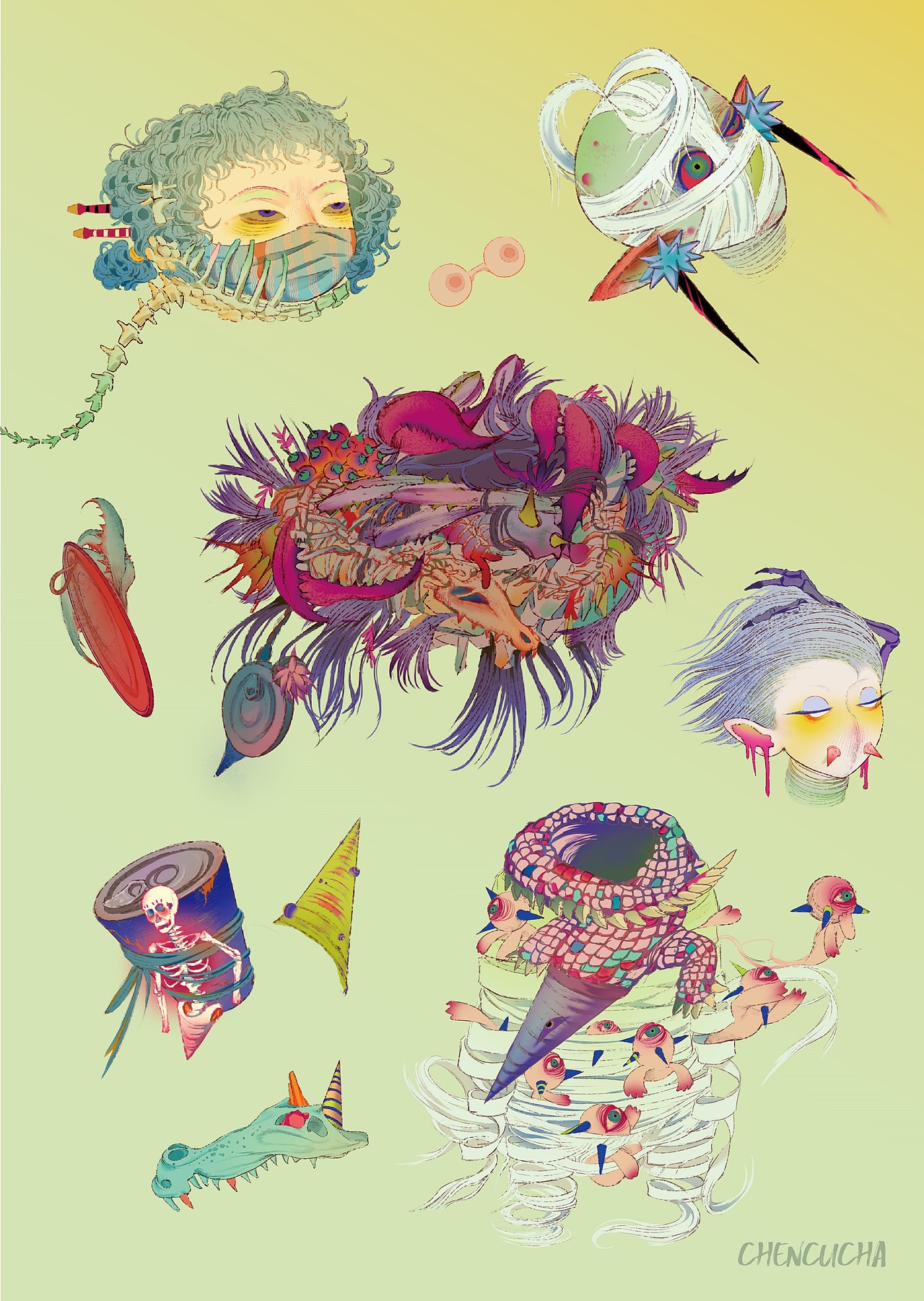 矿磷星-角色设计（图ZMzQ2OTQ5MDk2） - 概念设定 - 站酷设计师CHEN醋茶原创素材 - 站酷ZCOOL