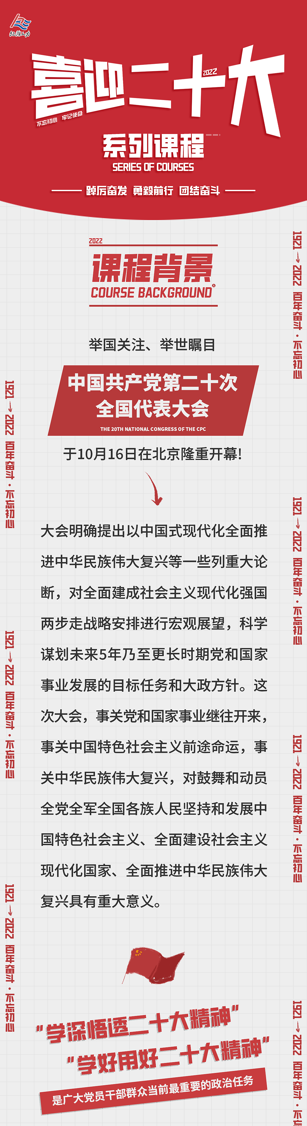 【长图设计】——二十大系列课程（图ZMzM3MzU5MzYw） - 其他平面 - 站酷设计师取经中的小胖子原创素材 - 站酷ZCOOL