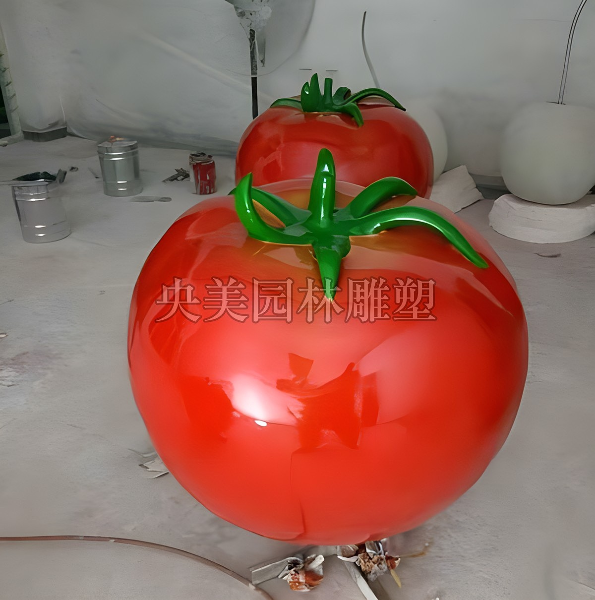 玻璃钢仿真蔬菜摆件西红柿雕塑