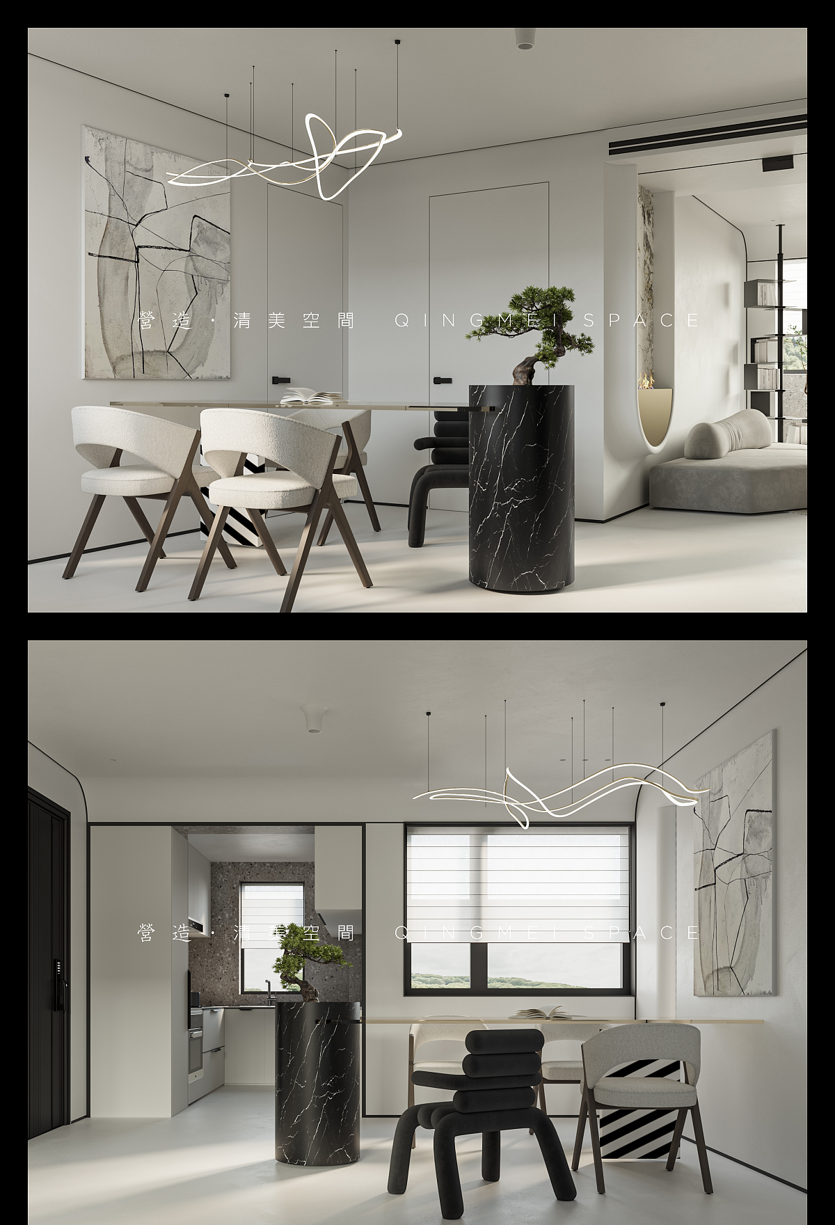 上海柳州路别墅预告：现代生活AB面 | 清美空间（图ZMzE1Mzg1MTU2） - 家装设计 - 站酷设计师建筑师孙佳靓原创素材 - 站酷ZCOOL